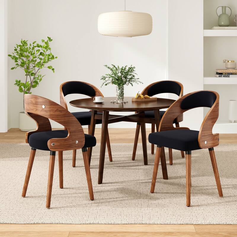 Set of 2 Modern Upholstered Dining Chairs