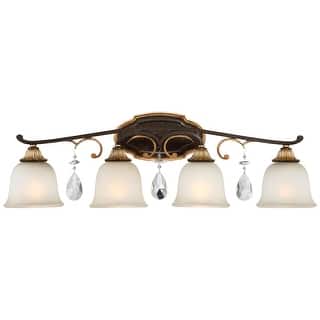 Metropolitan 4 Light 32" Wide Bathroom Vanity Light with Driftwood