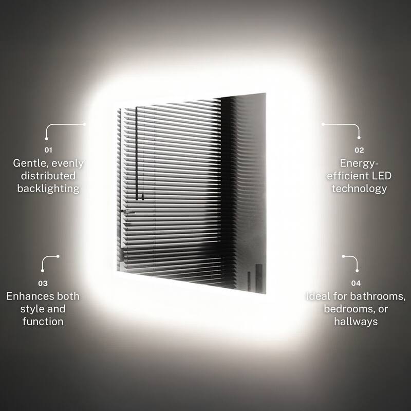 Bianca Modern LED Bathroom Vanity Mirror