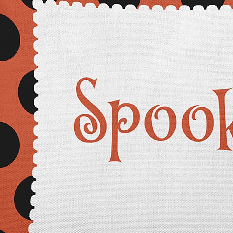 Halloween Spooky Dots Accent Pillow
