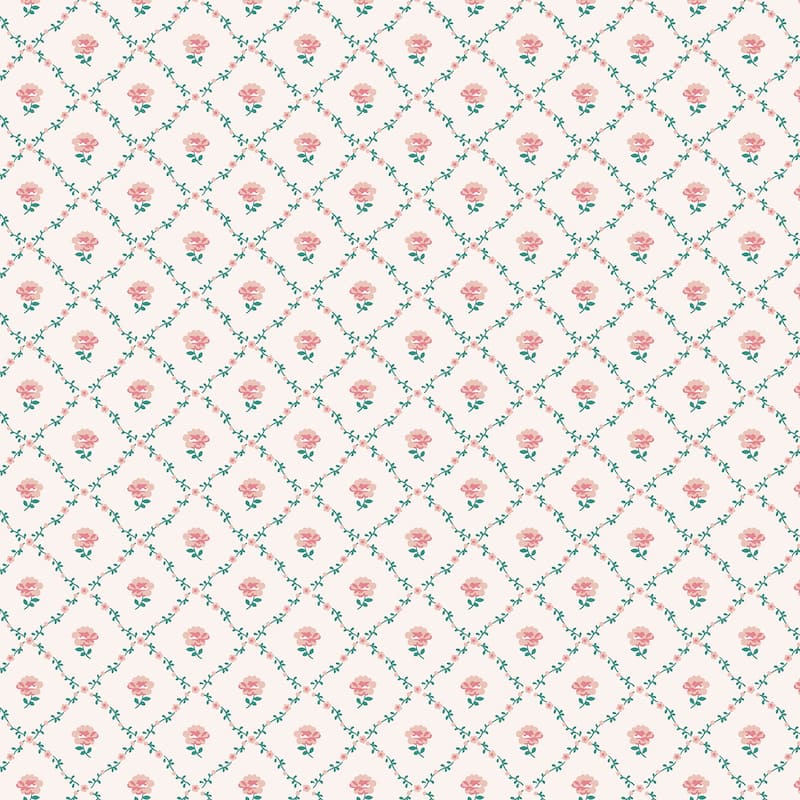 Laura Ashley Kate Coral Pink Wallpaper