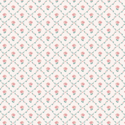 Laura Ashley Kate Coral Pink Wallpaper