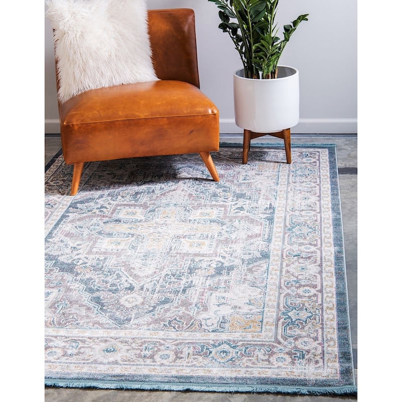 Traditional Samana Collection Area Rug - 4'3"x6' - Gray