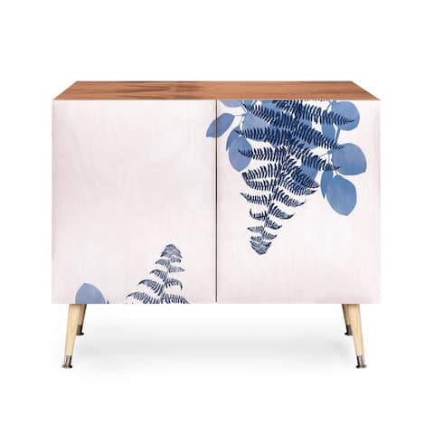 Deny Designs Viviana Gonzalez Botanical Vibes 02 Credenza - Wood-Finish-Legs