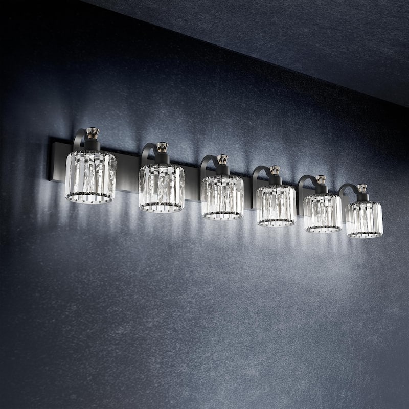 Modern Crystal Bathroom Vanity Lights Black Bathroom Light Fixtures Crystal Vanity Shower Lights Over Mirror