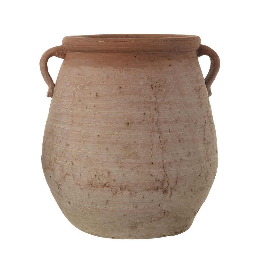 Whitewashed Terra-cotta Urn