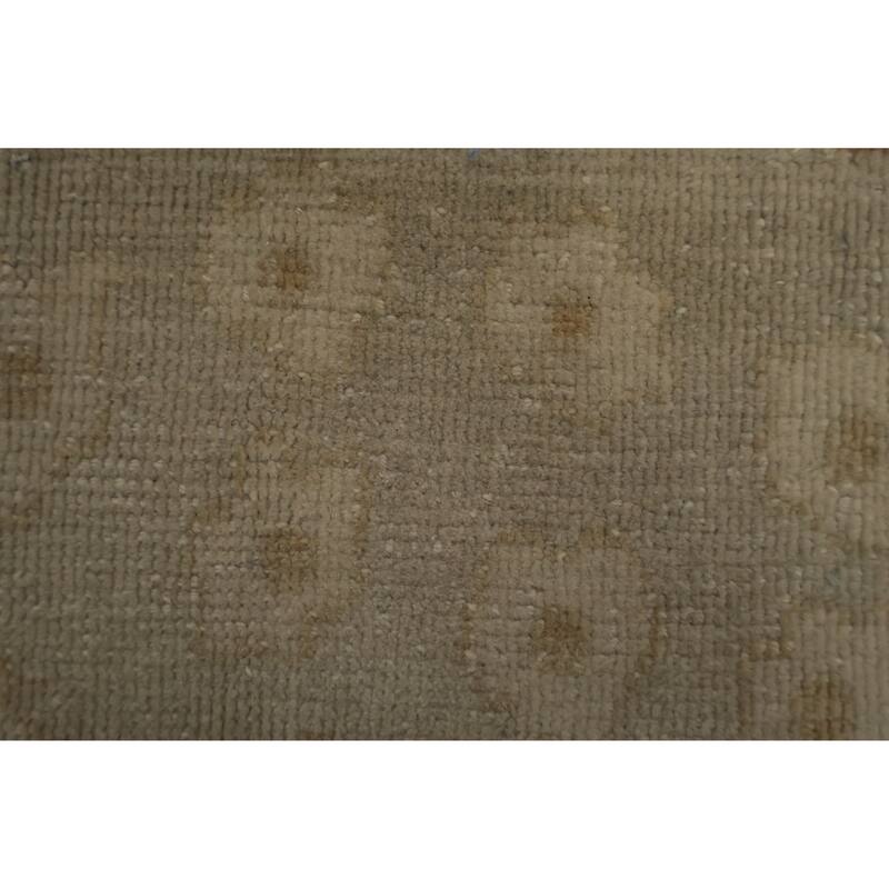 Hand Knotted Oriental 100% Wool Carpet Traditional All-Over Beige & Ivories Ziegler Area Rug - 12' 2'' X 8' 10''