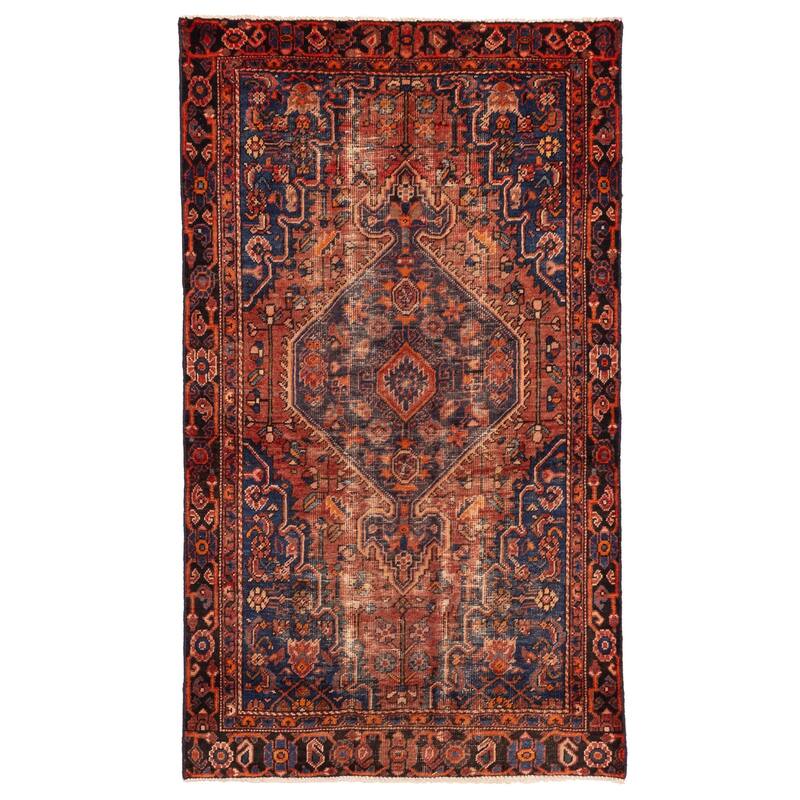 ECARPETGALLERY Hand-knotted Anadol Vintage Copper Wool Rug - 3'7 x 6'2