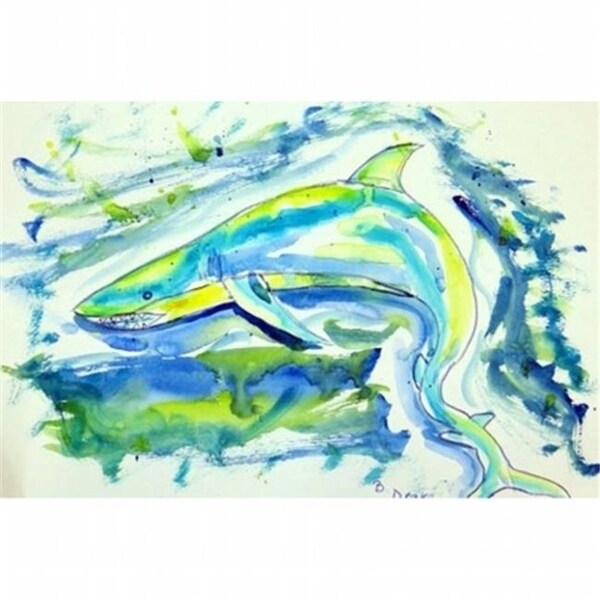 Betsy Drake DM357G Green Shark Door Mat Large
