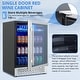 preview thumbnail 5 of 5, 22.7"D 120-Can Capacity Beverage Refrigerator Cooler with Glass Door
