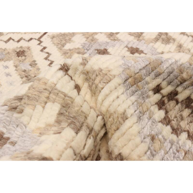 ECARPETGALLERY Hand-knotted Tangier Cream Wool Rug - 8'1 x 9'10