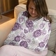 preview thumbnail 2 of 4, Sweet Jojo Designs Lavender Purple Boho Shabby Chic Floral Girl 5 in 1 Baby Car Seat Nursing Cover Bohemian Vintage Watercolor