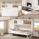 preview thumbnail 15 of 17, Rustic Casual Folding Twin Size Murphy Bed with Charging Station and Drawer