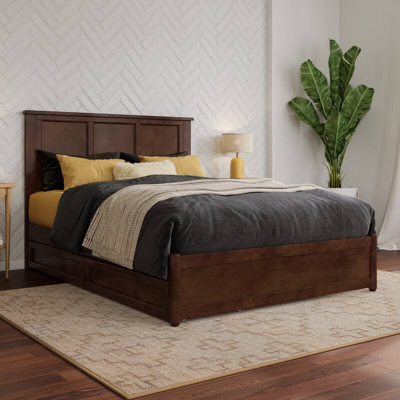 Felicity Platform Bed with Panel Footboard and Storage Drawers
