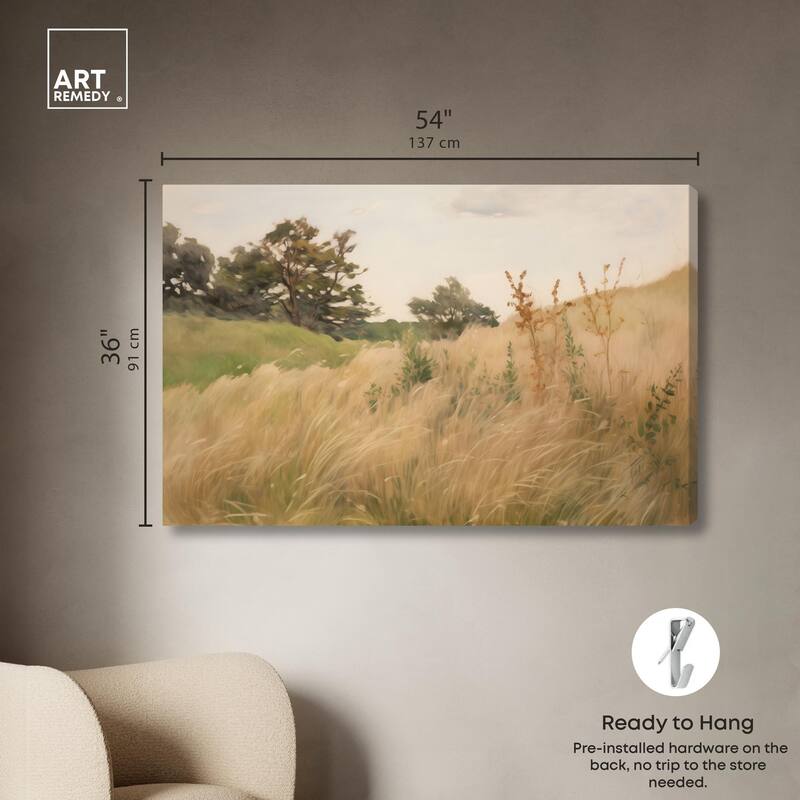 Cogon Grass Breeze I Canvas by Art Remedy, Gallery Wrapped