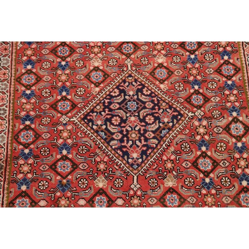 Geometric Mahal Persian Area Rug Wool Handmade Living Room Carpet - 6'6" x 10'3"