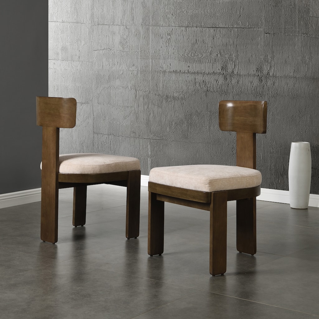 Wood Dining Chair Side Chair Set of 2
