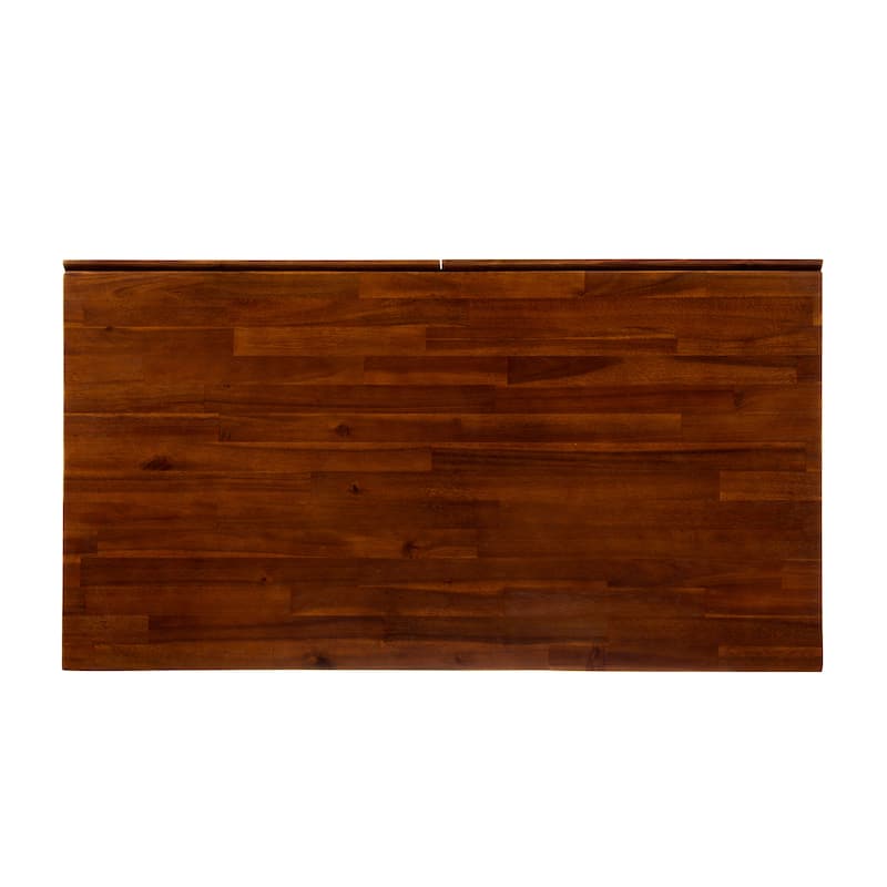 Ebany Industrial Acacia Wood Storage Desk by Christopher Knight Home