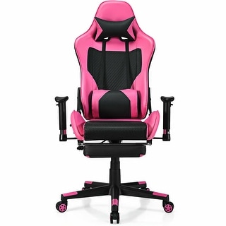 Costway Gaming Chair  Massage  Reclining  Racing Office Computer Chair