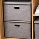 preview thumbnail 4 of 3, Enova Home Large Collapsible Storage Bins with Cover (Brown)