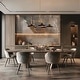 preview thumbnail 5 of 12, Conia Modern Black 5-Light Wagon Wheel Chandelier for Dining Room Kitchen