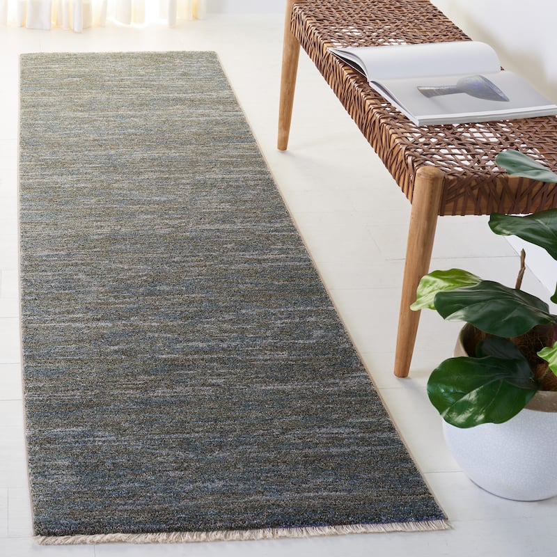 SAFAVIEH Lasa Mari Modern Rug - 2'3" x 8' Runner - Green/Gold