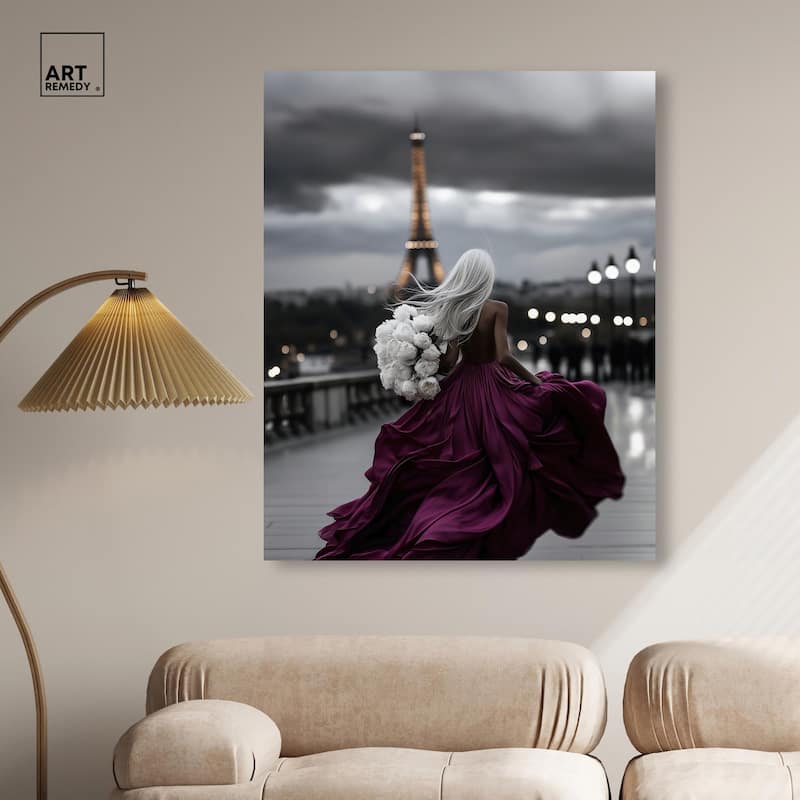 City of Love Canvas by Art Remedy, Gallery Wrapped