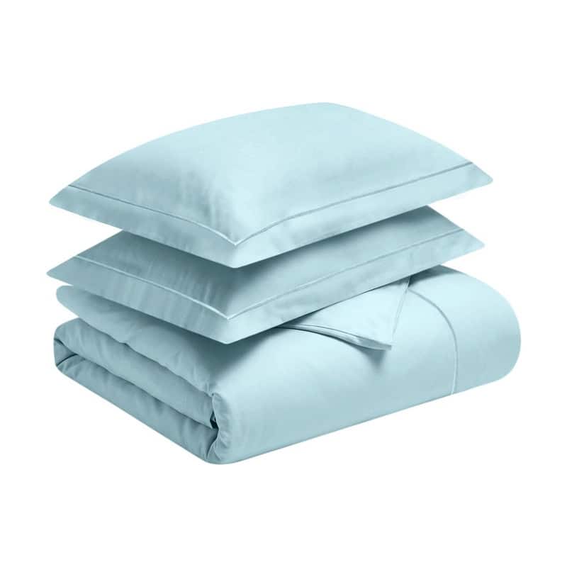 Superior Egyptian Cotton 650 TC Embroidered Duvet Cover Set