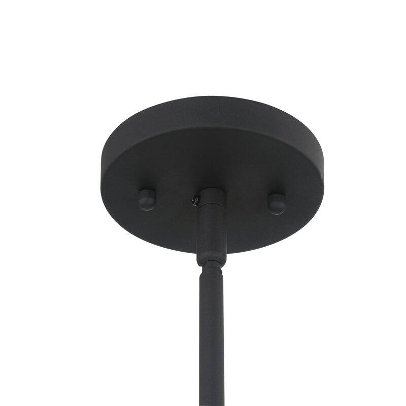 Acroma - 3 Light Steel & Glass Dimmable Drum Chandelier