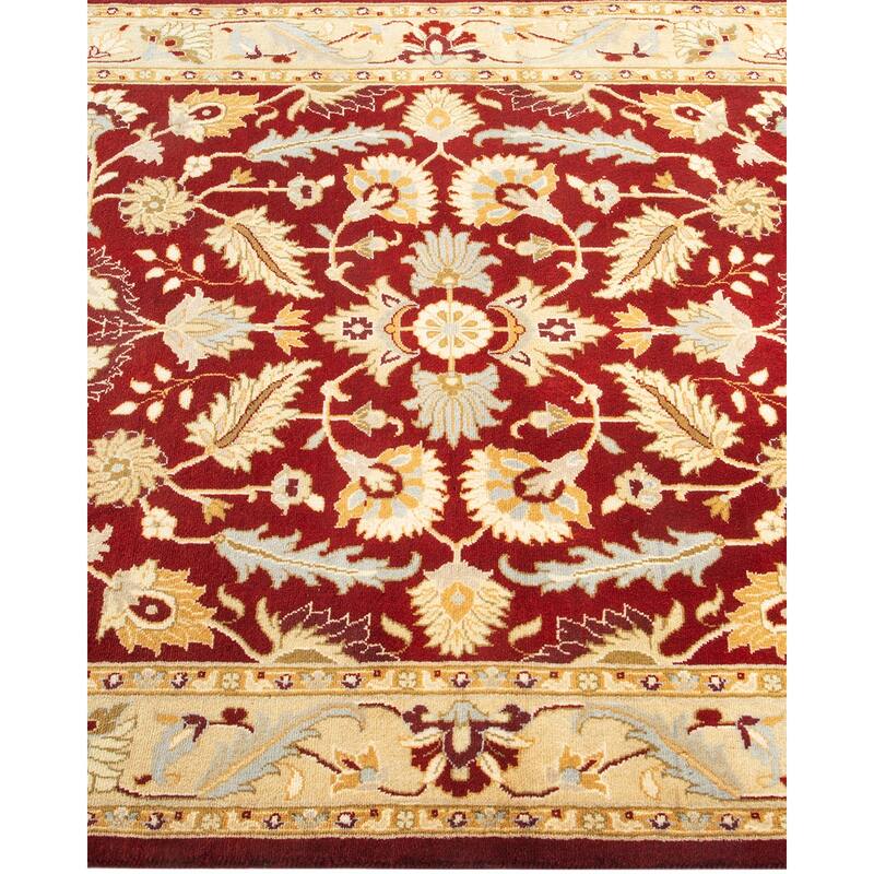 Overton Handknotted Wool Traditional Oriental Red Area Rug - 3' x 5'