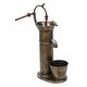 preview thumbnail 6 of 9, Aged Brown Metal Planter and Bird Feeder
