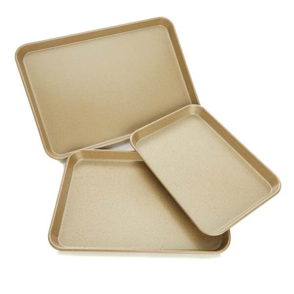 Curtis Stone Dura-Bake® Nonstick 3-piece Sheet Pan Set. Opens flyout.