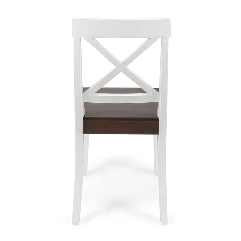 Christopher Knight Home Roshan Farmhouse Acacia Dining Chairs (Set of 2)