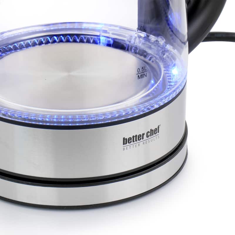Better Chef 1.7 Liter 360 Degree Glass Cordless Electric Kettle - 1.7 Liter
