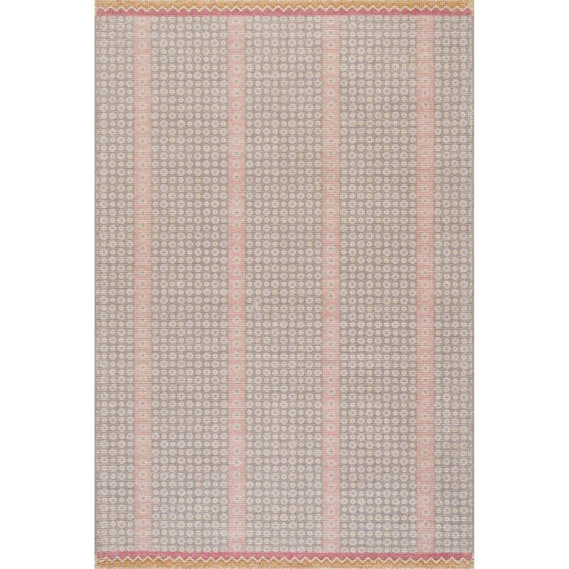Padma Lakshmi Pondicheri Hand-Tufted Striped Wool-Blend Rug