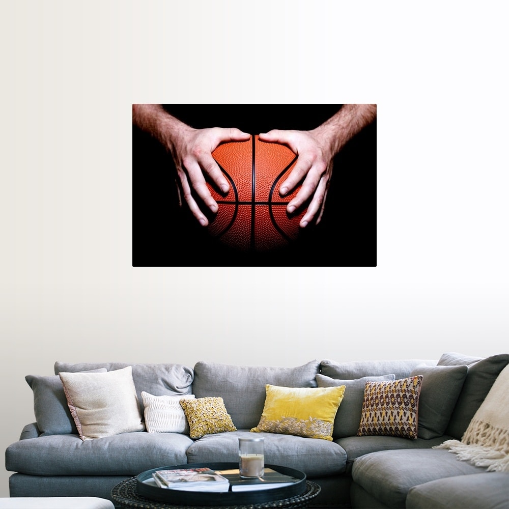 Shop Hands Holding A Basketball Poster Print Overstock 16472679