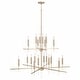 preview thumbnail 2 of 2, Elora 20-light Matte Brass Hanging Chandelier
