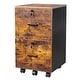 preview thumbnail 27 of 44, 2-Drawer Rolling Wood File Cabinet with Lock