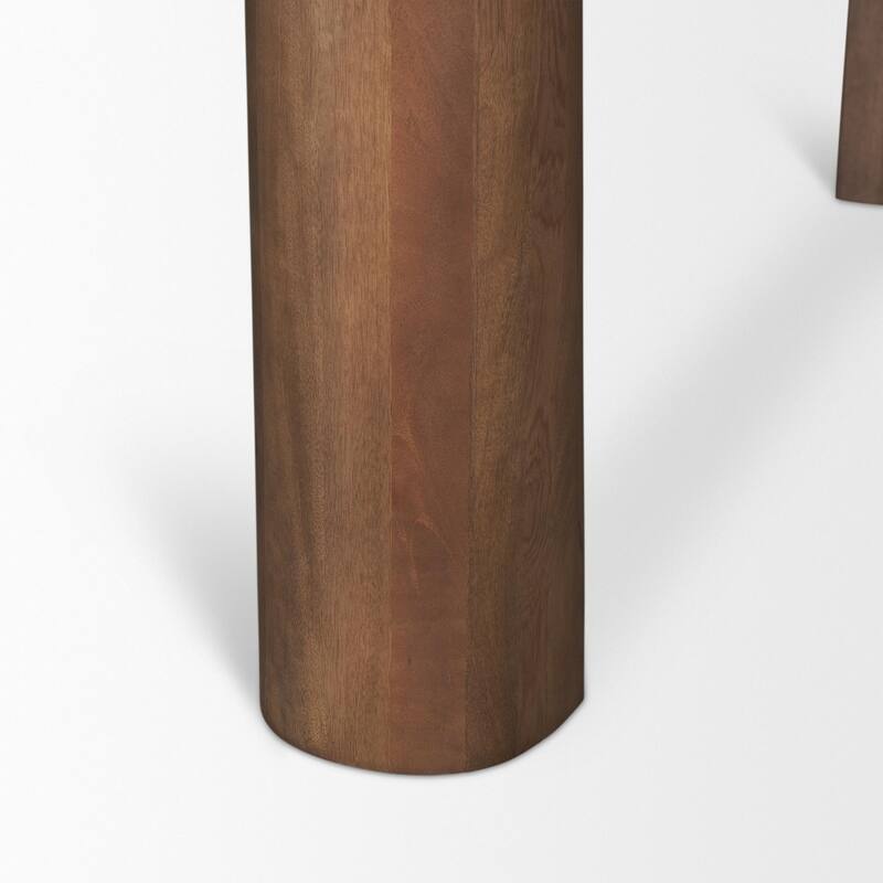 Tammar Rectangular Brown Wood w/ Tapered Legs Dining Table - 84.0L x 45.5W x 30.0H