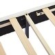 preview thumbnail 12 of 10, Twin Size Upholstered Flower-Shape Bed with LED Light Strip, Sherpa Fabric Platform Bed with Wooden Slats Support