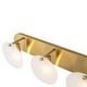 preview thumbnail 10 of 11, Modern Gold 3-Light Vanity Light Frosted Glass Bathroom Fixture