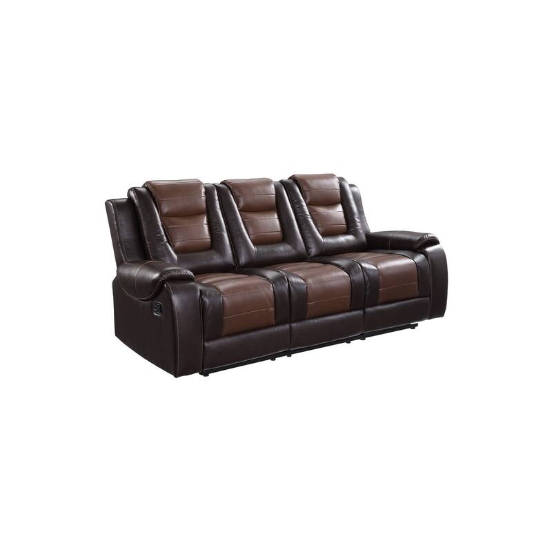 Grete Brown Premium Faux Leather Living Room Set