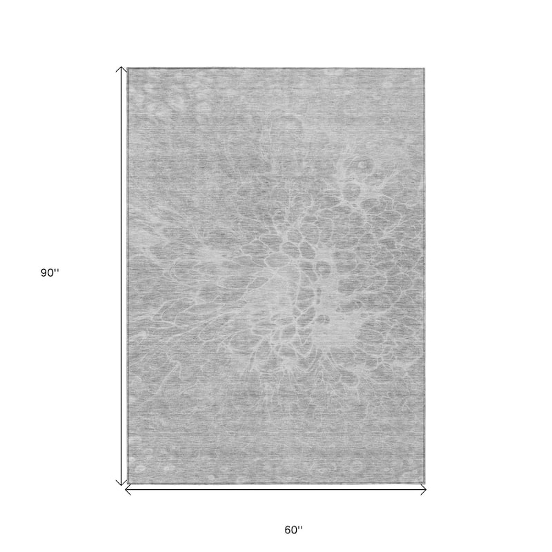HomeRoots Abstract Transitional Rectangle Outdoor Rug