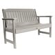 preview thumbnail 21 of 40, Lehigh 4-foot Eco-friendly Synthetic Wood Garden Bench Harbor Gray