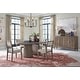 preview thumbnail 10 of 8, Magnussen Home Kavanaugh Weathered Kona Brown Upholstered Side Chair Two Pack - 20''W x 22.5''D x 36''H
