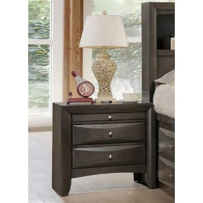 Nightstand in Gray Oak