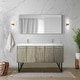preview thumbnail 11 of 54, Lancy 24 in W x 20 in D Rustic Acacia Bath Vanity and Cultured Marble Top