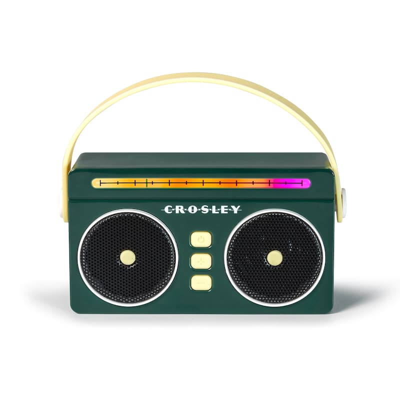 Crosley Mini Boombox Portable Bluetooth Speaker - Juniper