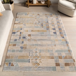 Nuloom Rivka Modern Geometric Area Rug