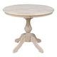 preview thumbnail 2 of 24, 36" Round Top Pedestal Table Dining Height - Unfinished